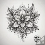 Tattoo sketch a symbolic plant, concept art f… – tattoo sketch (№1757692655_0, 12.09.2025 15:57) — tattoovalue.net