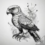 Tattoo sketch harrier, ink illustration for t… – tattoo sketch (№1757695965_0, 12.09.2025 16:52) — tattoovalue.net