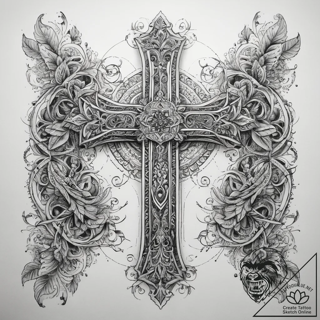 Tattoo sketch iron, tattoo line art, ornament... - tattoo sketch (№1757696159_0, 12.09.2025 16:55) — tattoovalue.net