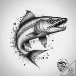 Tattoo sketch barracuda, tattoo drawing outli… – tattoo sketch (№1757696551_0, 12.09.2025 17:02) — tattoovalue.net