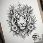 Tattoo sketch nature, tattoo line art, muted… – tattoo sketch (№1757697135_0, 12.09.2025 17:12) — tattoovalue.net