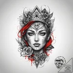 Tattoo sketch banner with a slogan, tattoo fl… – tattoo sketch (№1757698507_0, 12.09.2025 17:35) — tattoovalue.net