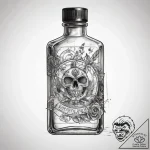 Tattoo sketch nail polish bottle, artistic ta… – tattoo sketch (№1757700663_0, 12.09.2025 18:11) — tattoovalue.net