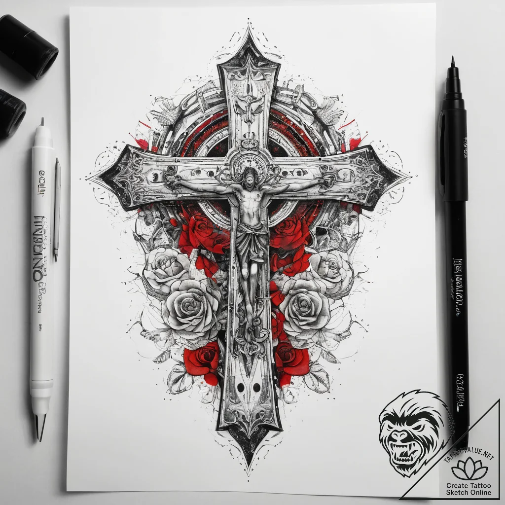 Tattoo sketch mystical core, tattoo drawing o... - tattoo sketch (№1757700862_0, 12.09.2025 18:14) — tattoovalue.net
