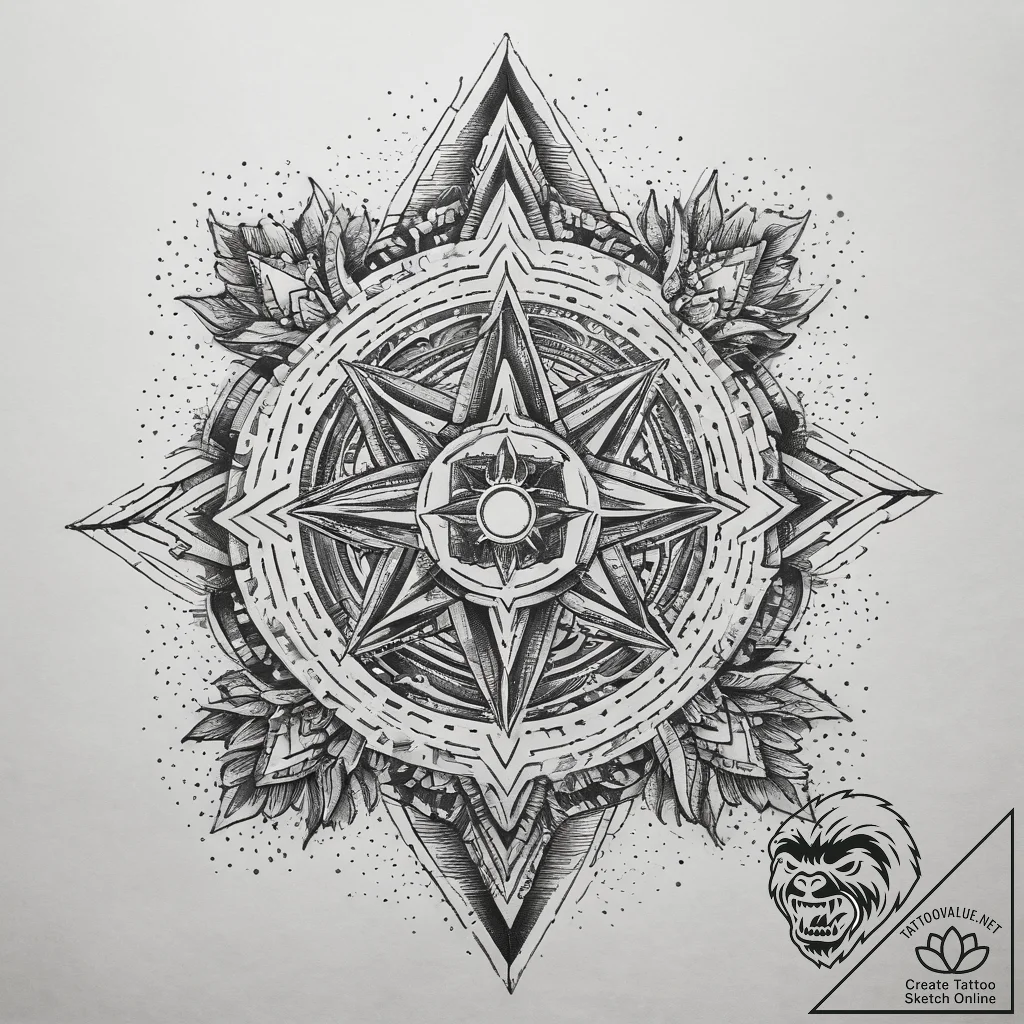 Tattoo sketch cosmic source, tattoo sketch de... - tattoo sketch (№1757703222_0, 12.09.2025 18:53) — tattoovalue.net