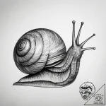 Tattoo sketch snail – tattoo sketch (№1757703817_0, 12.09.2025 19:03) — tattoovalue.net