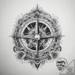 Tattoo sketch cosmic history, concept art for… – tattoo sketch (№1757704403_0, 12.09.2025 19:13) — tattoovalue.net