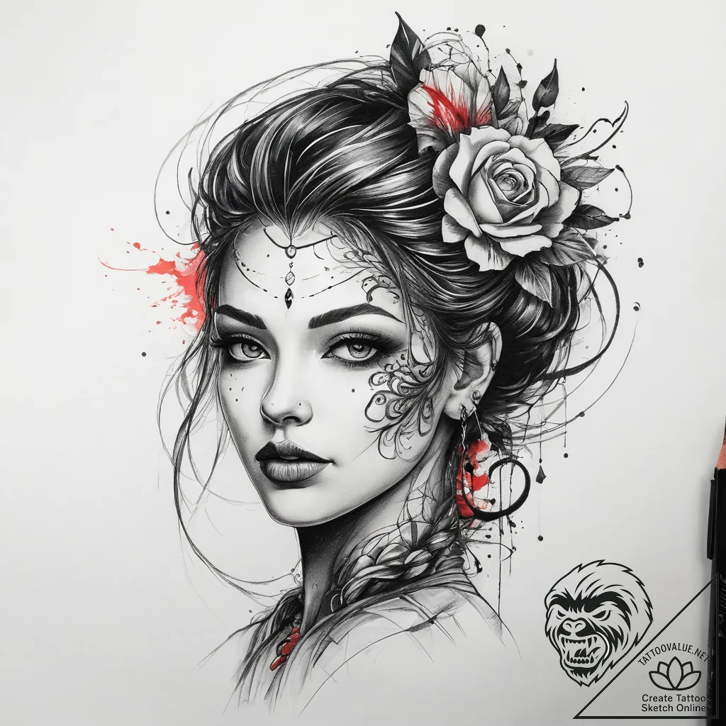 Tattoo sketch drawing pencil and sketchpad, a... - tattoo sketch (№1757704791_0, 12.09.2025 19:19) — tattoovalue.net