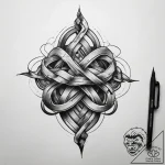 Tattoo sketch knot, tattoo sketch design, bla… – tattoo sketch (№1757706180_0, 12.09.2025 19:43) — tattoovalue.net