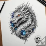 Tattoo sketch earth dragon stone, tattoo sket… – tattoo sketch (№1757706962_0, 12.09.2025 19:56) — tattoovalue.net