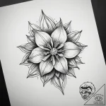 Tattoo sketch columbine, tattoo sketch design… – tattoo sketch (№1757708550_0, 12.09.2025 20:22) — tattoovalue.net