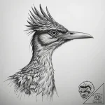 Tattoo sketch puns a roadrunner that says “i’… – tattoo sketch (№1757710712_0, 12.09.2025 20:58) — tattoovalue.net