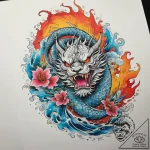 Tattoo sketch flame, concept art for tattoo,… – tattoo sketch (№1757711101_0, 12.09.2025 21:05) — tattoovalue.net