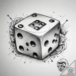 Tattoo sketch rockabilly dice, artistic tatto… – tattoo sketch (№1757713072_0, 12.09.2025 21:37) — tattoovalue.net