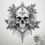 Tattoo sketch reflection, tattoo drawing outl… – tattoo sketch (№1757715822_0, 12.09.2025 22:23) — tattoovalue.net