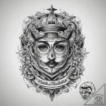 Tattoo sketch reflection, tattoo line art, ol… – tattoo sketch (№1757716435_0, 12.09.2025 22:33) — tattoovalue.net