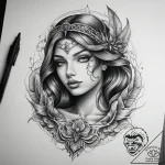 Tattoo sketch siren tattoo, artistic tattoo s… – tattoo sketch (№1757716823_0, 12.09.2025 22:40) — tattoovalue.net