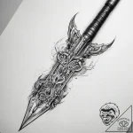 Tattoo sketch blade – tattoo sketch (№1757718193_0, 12.09.2025 23:03) — tattoovalue.net