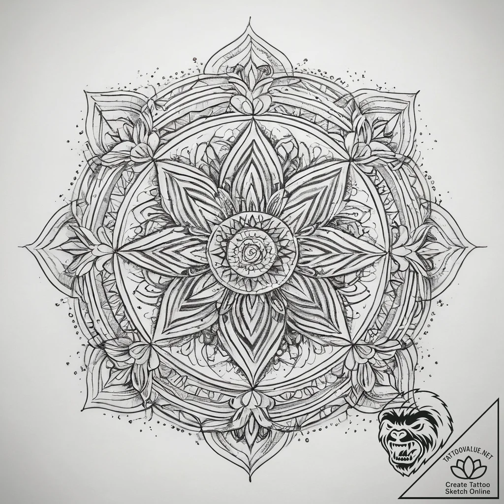 Tattoo sketch element, artistic tattoo sketch... - tattoo sketch (№1757718388_0, 12.09.2025 23:06) — tattoovalue.net