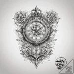Tattoo sketch kitchen timer, tattoo flash she… – tattoo sketch (№1757718778_0, 12.09.2025 23:12) — tattoovalue.net