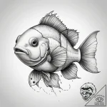 Tattoo sketch clownfish, ink illustration for… – tattoo sketch (№1757719364_0, 12.09.2025 23:22) — tattoovalue.net