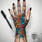 Tattoo sketch hands with a scissors, tattoo l… – tattoo sketch (№1757719752_0, 12.09.2025 23:29) — tattoovalue.net