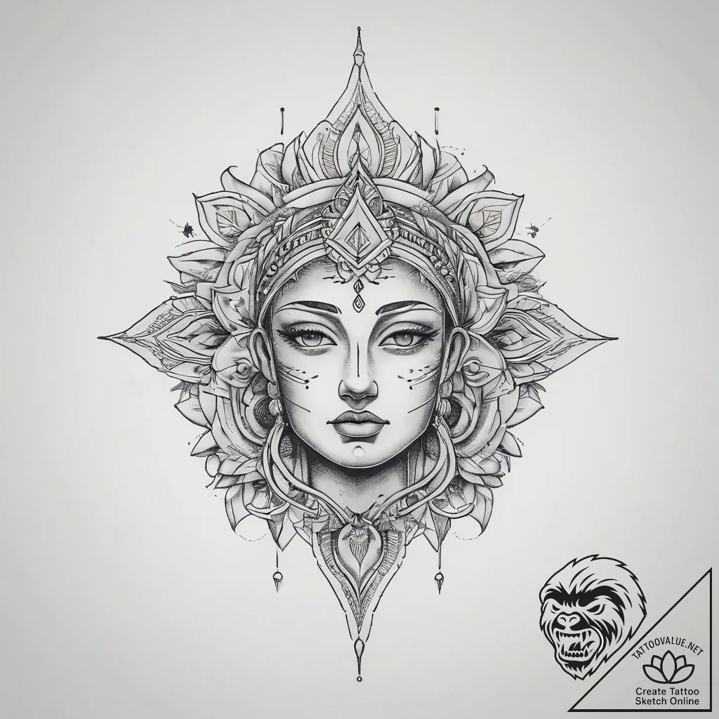 Tattoo sketch sacred narrative, tattoo drawin... - tattoo sketch (№1757720350_0, 12.09.2025 23:39) — tattoovalue.net