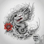 Tattoo sketch drawing a nature scene, tattoo… – tattoo sketch (№1757720550_0, 12.09.2025 23:42) — tattoovalue.net