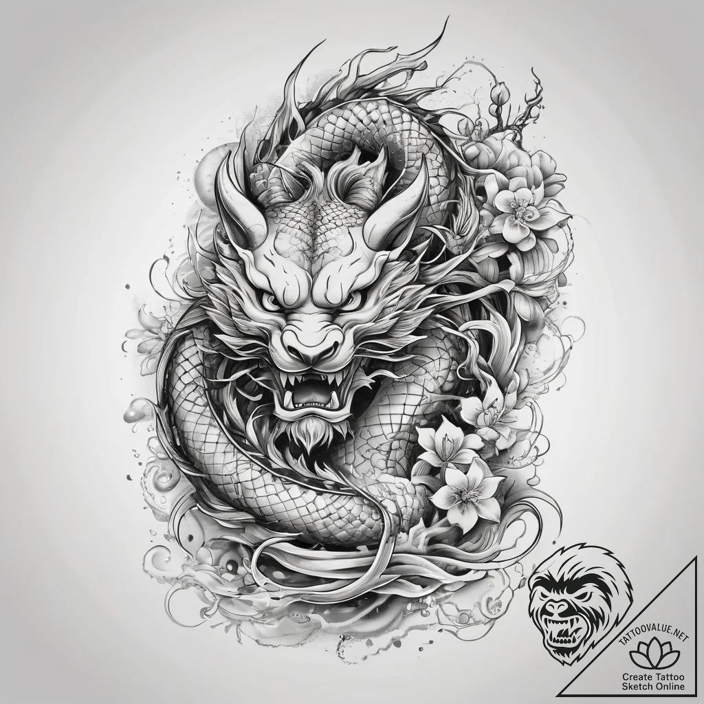 Tattoo sketch sacred messenger, concept art f... - tattoo sketch (№1757722144_0, 13.09.2025 00:09) — tattoovalue.net