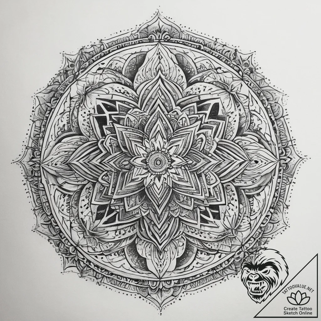 Tattoo sketch journey, tattoo line art, dotwo... - tattoo sketch (№1757723741_0, 13.09.2025 00:35) — tattoovalue.net