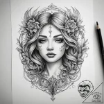 Tattoo sketch sky, artistic tattoo sketch, on… – tattoo sketch (№1757724143_0, 13.09.2025 00:42) — tattoovalue.net