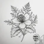 Tattoo sketch cilantro flower, artistic tatto… – tattoo sketch (№1757724744_0, 13.09.2025 00:52) — tattoovalue.net