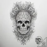 Tattoo sketch bone, tattoo sketch design, orn… – tattoo sketch (№1757726327_0, 13.09.2025 01:18) — tattoovalue.net