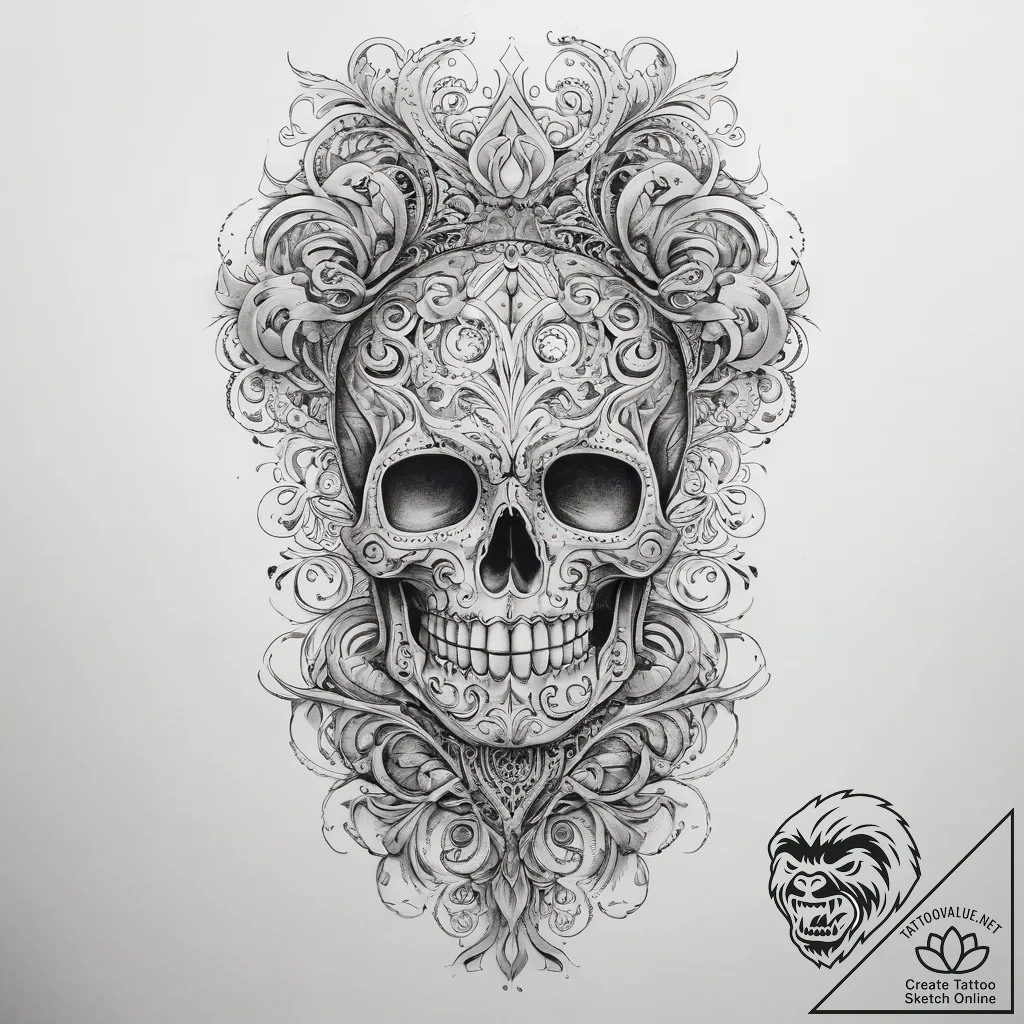 Tattoo sketch bone, tattoo sketch design, orn... - tattoo sketch (№1757726327_0, 13.09.2025 01:18) — tattoovalue.net