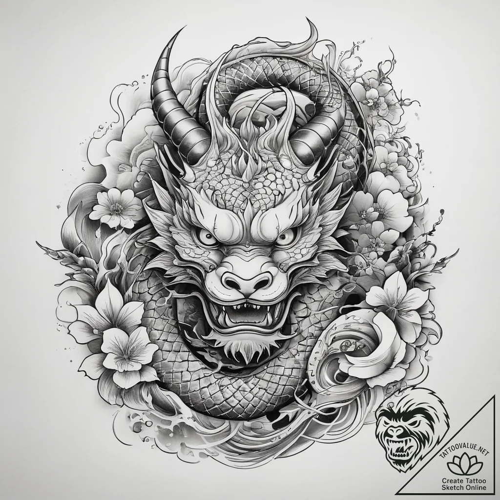 Tattoo sketch blessed portrayal, ink illustra... - tattoo sketch (№1757726526_0, 13.09.2025 01:22) — tattoovalue.net