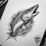 Tattoo sketch muskie, tattoo flash sheet desi… – tattoo sketch (№1757727728_0, 13.09.2025 01:42) — tattoovalue.net