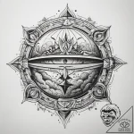 Tattoo sketch cosmic sphere, tattoo sketch de… – tattoo sketch (№1757728716_0, 13.09.2025 01:58) — tattoovalue.net