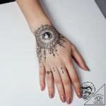 Tattoo sketch hands with a pearl – tattoo sketch (№1757730477_0, 13.09.2025 02:27) — tattoovalue.net