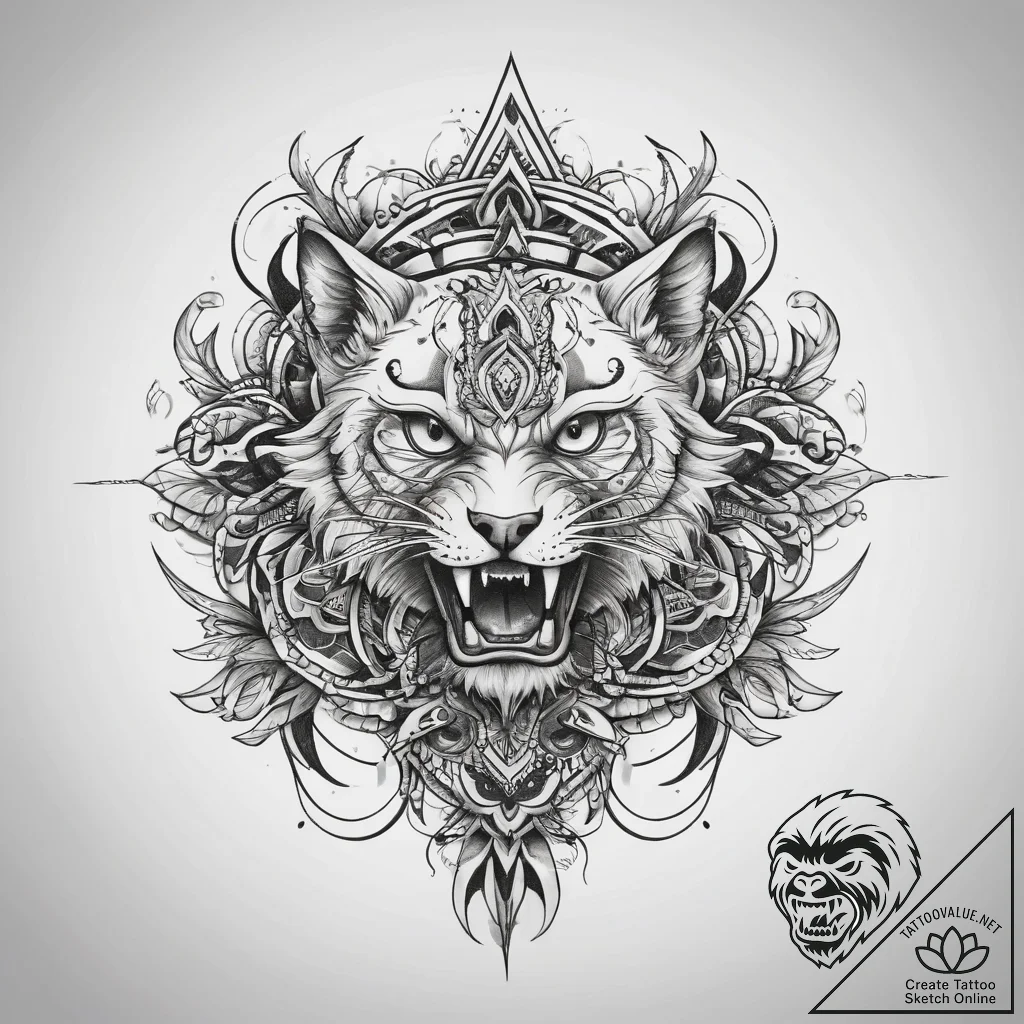 Tattoo sketch a symbolic object - tattoo sketch (№1757732448_0, 13.09.2025 03:00) — tattoovalue.net