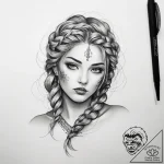 Tattoo sketch braid – tattoo sketch (№1757736959_0, 13.09.2025 04:15) — tattoovalue.net