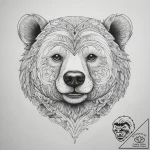 Tattoo sketch puns a bear that says “i’m a be… – tattoo sketch (№1757739114_0, 13.09.2025 04:51) — tattoovalue.net