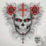 Tattoo sketch slavic embroidery pattern with… – tattoo sketch (№1757739311_0, 13.09.2025 04:55) — tattoovalue.net
