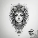 Tattoo sketch delicate chain tattoo, concept… – tattoo sketch (№1757742275_0, 13.09.2025 05:44) — tattoovalue.net