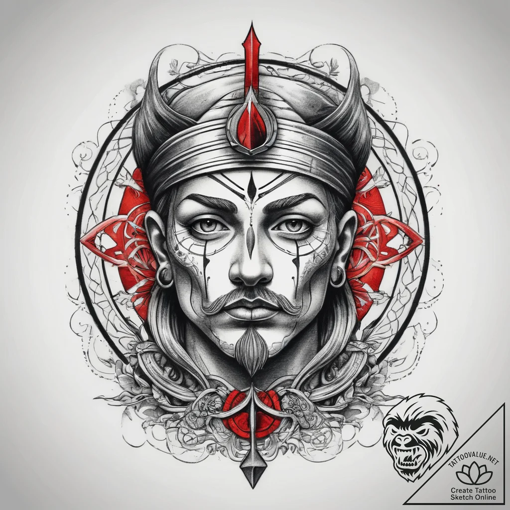 Tattoo sketch spiritual spirit, ink illustrat... - tattoo sketch (№1757742469_0, 13.09.2025 05:47) — tattoovalue.net