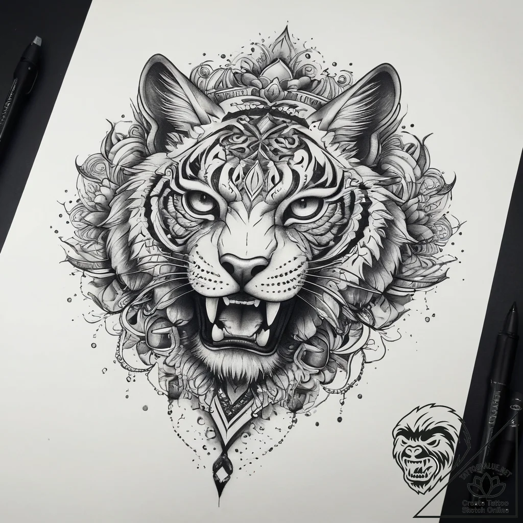 Tattoo sketch beginning, concept art for tatt... - tattoo sketch (№1757743646_0, 13.09.2025 06:07) — tattoovalue.net