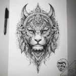 Tattoo sketch tribal рукав – tattoo sketch (№1757745814_0, 13.09.2025 06:43) — tattoovalue.net