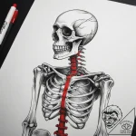 Tattoo sketch skeleton, artistic tattoo sketc… – tattoo sketch (№1757746597_0, 13.09.2025 06:56) — tattoovalue.net