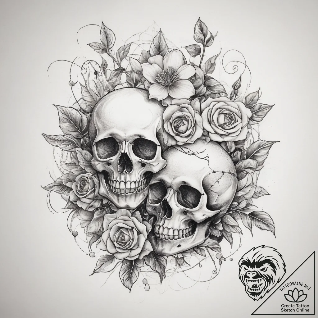 Tattoo sketch winter jasmine, tattoo sketch d... - tattoo sketch (№1757748171_0, 13.09.2025 07:22) — tattoovalue.net