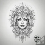 Tattoo sketch holy self, tattoo drawing outli… – tattoo sketch (№1757748971_0, 13.09.2025 07:36) — tattoovalue.net