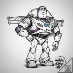 Tattoo sketch toy story buzz lightyear – tattoo sketch (№1757749362_0, 13.09.2025 07:42) — tattoovalue.net